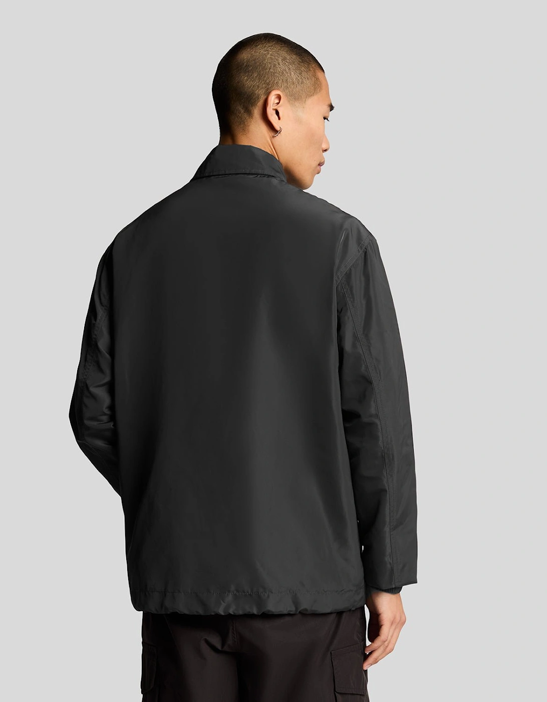 Nylon Emblem Coach Jacket