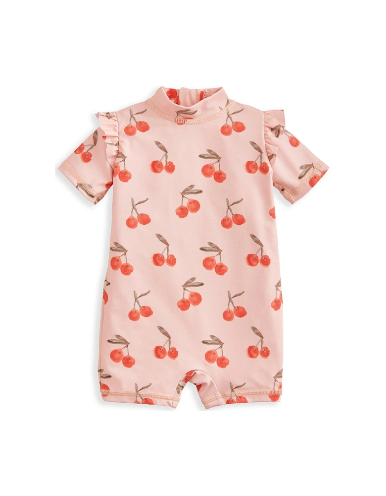 Baby Girls Cherry Print Rashsuit - Pink