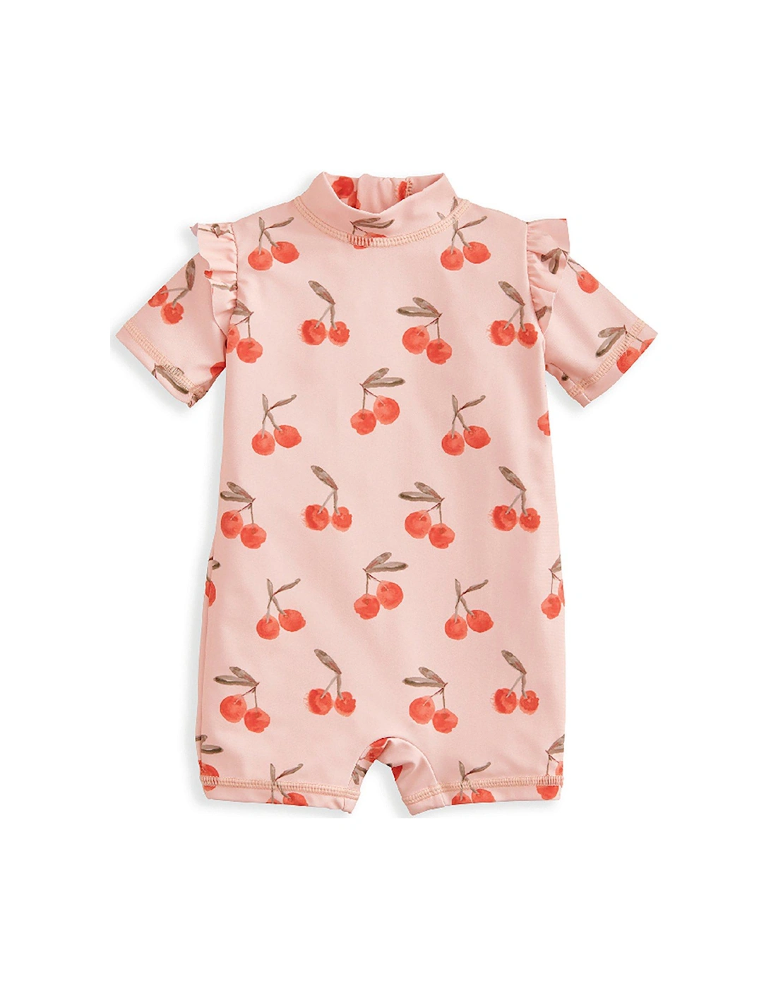 Baby Girls Cherry Print Rashsuit - Pink, 2 of 1