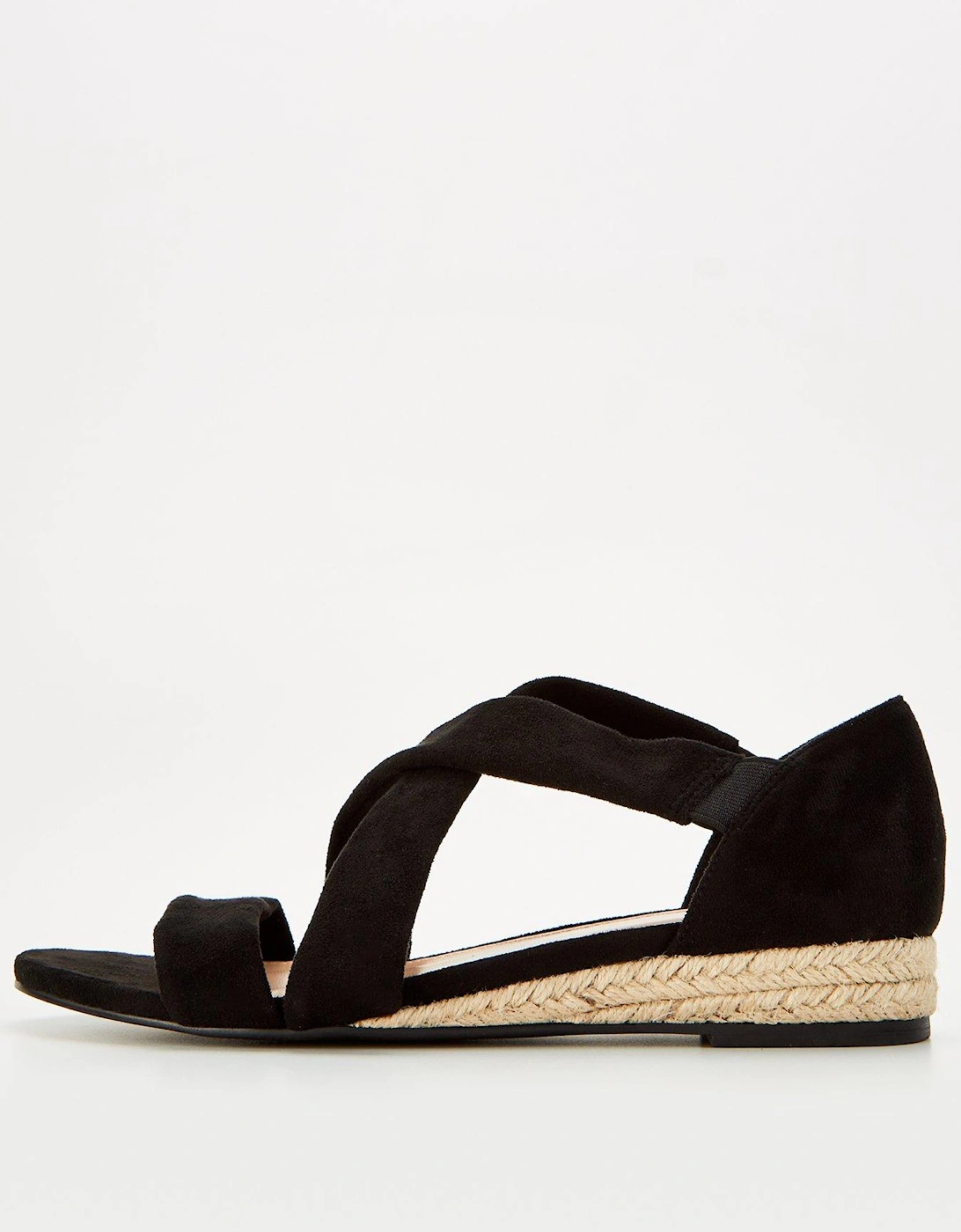 Slither Wedge Strappy Sandal - Black, 2 of 1