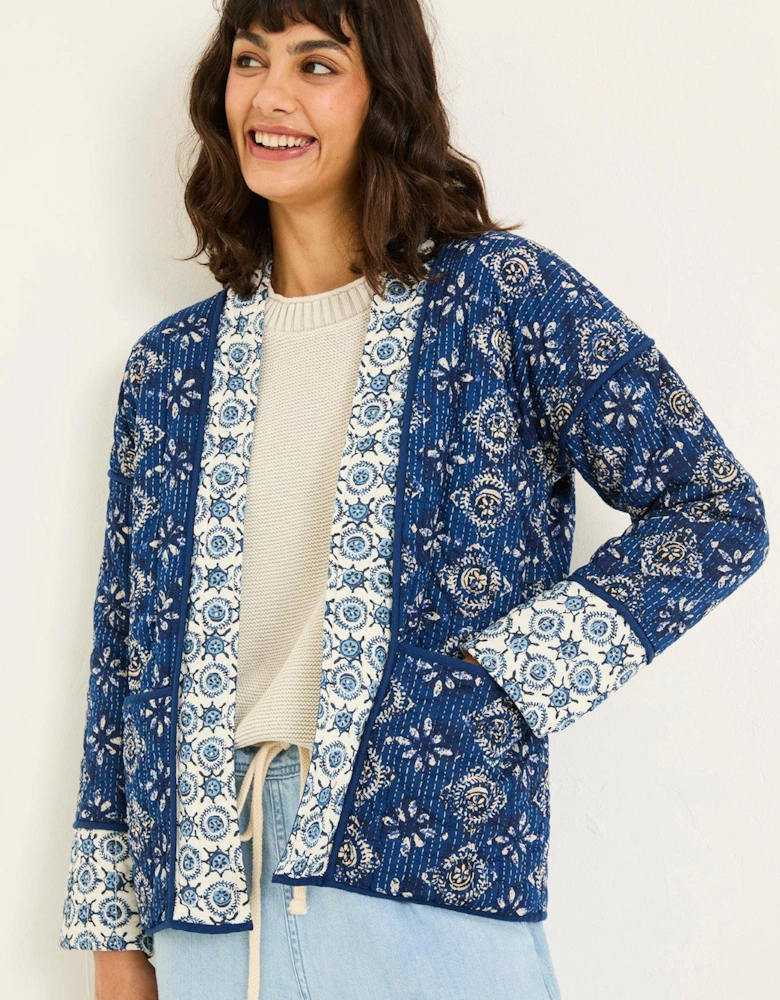 Kaia Tile Geo Jacket - Blue