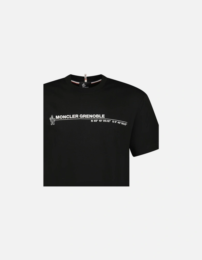 Grenoble Logo Cotton Jersey T-Shirt in Black