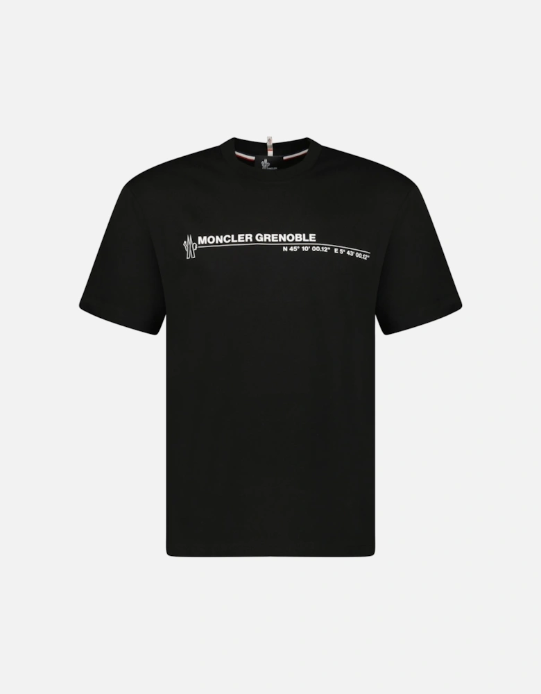 Grenoble Logo Cotton Jersey T-Shirt in Black