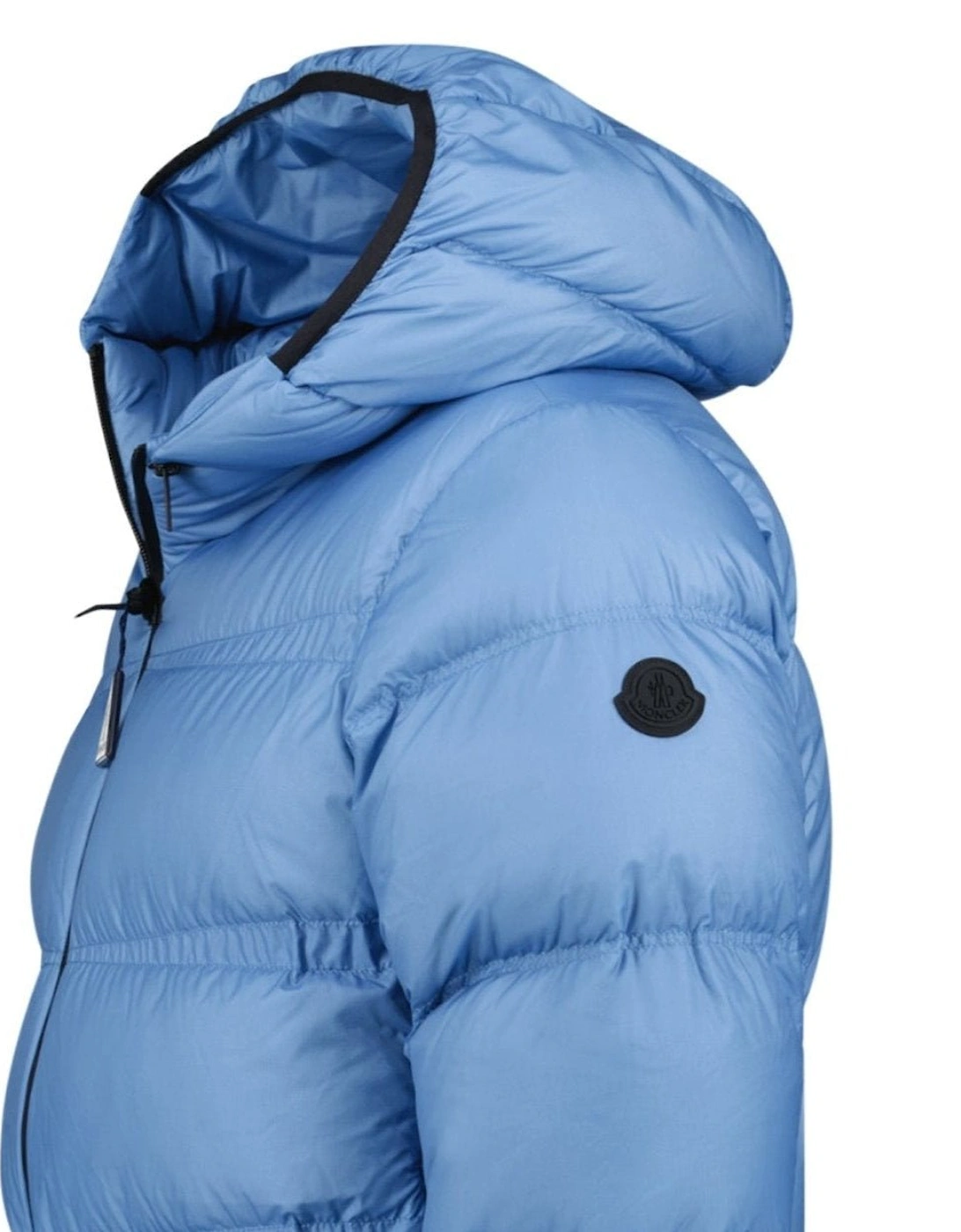 'Masac' Hooded Short Down Jacket Blue