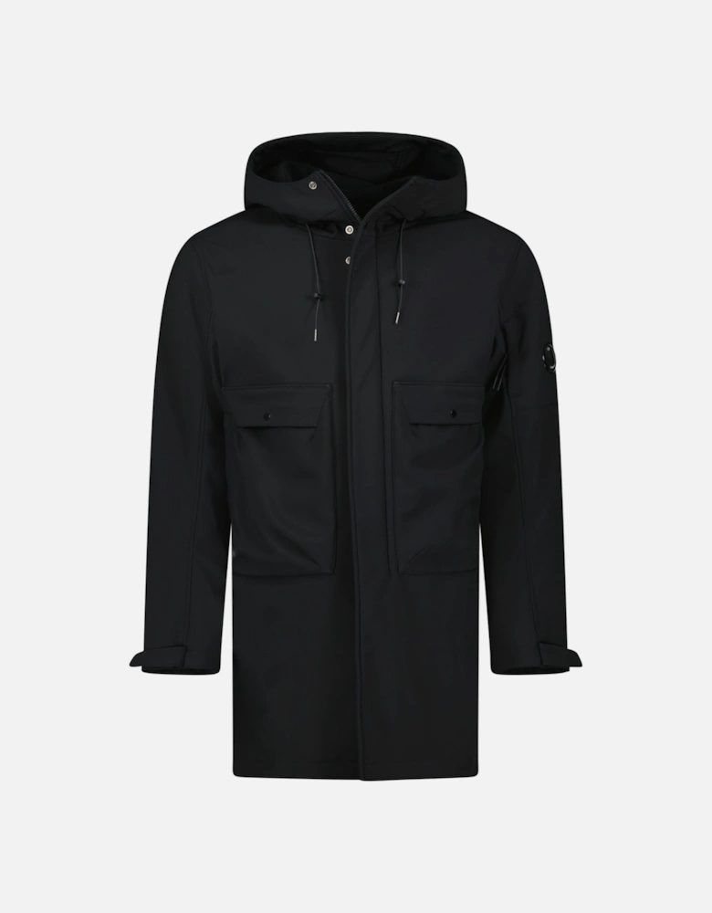 Shell-R Hooded Lens Parka Jacket Black