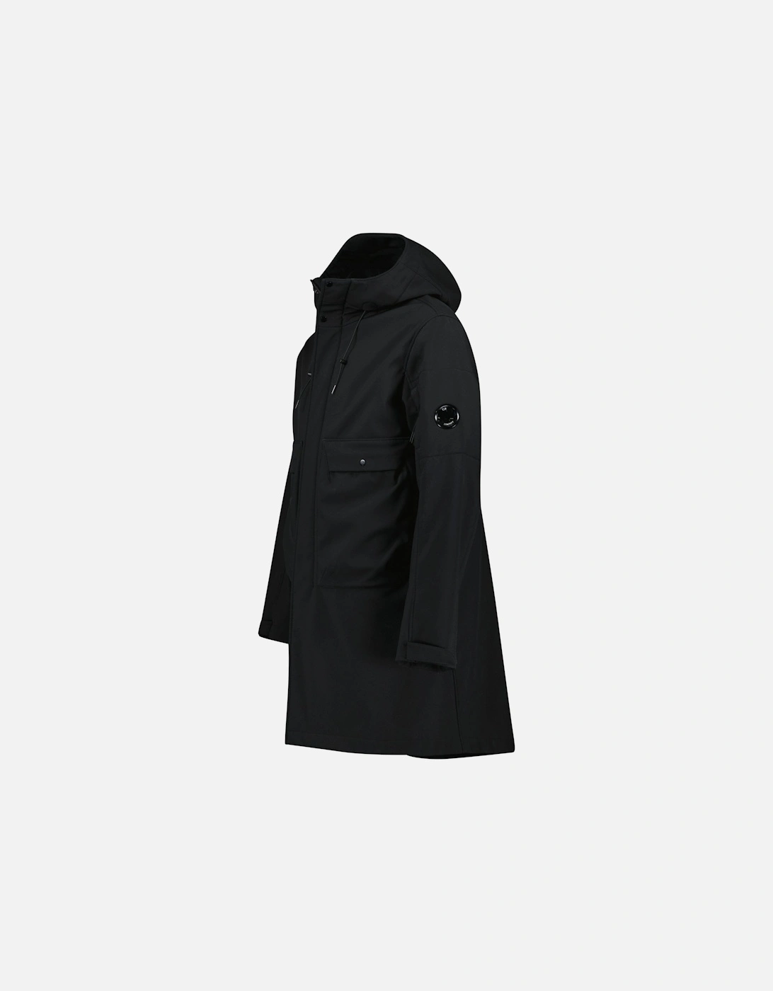 Shell-R Hooded Lens Parka Jacket Black