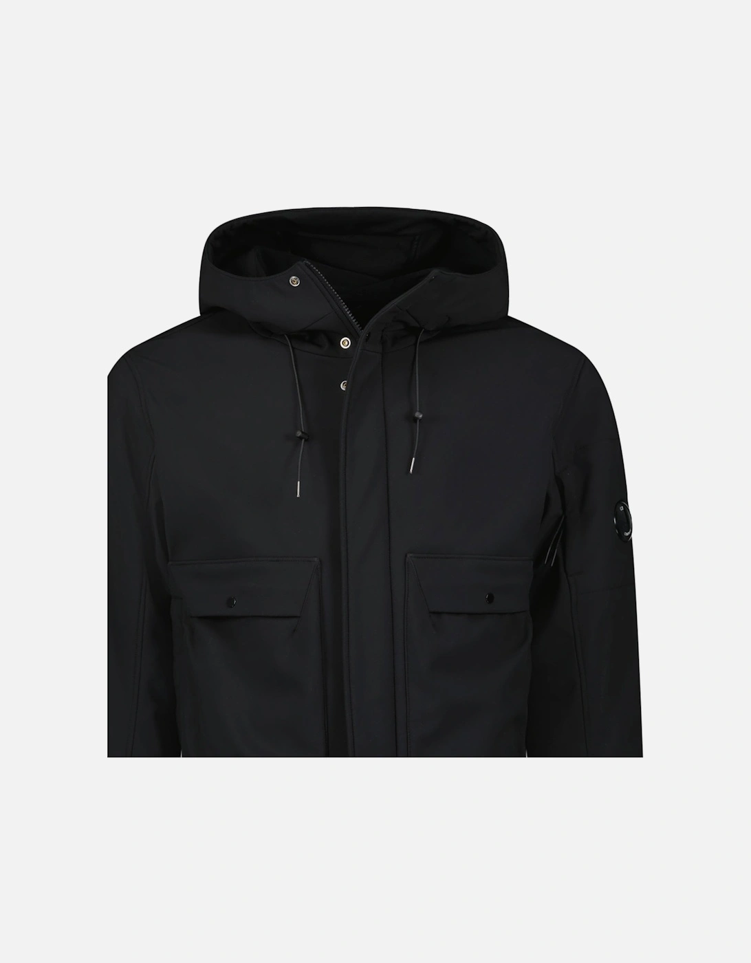 Shell-R Hooded Lens Parka Jacket Black