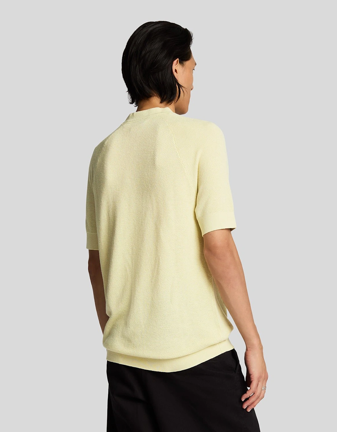 Linen Blend Knitted T-Shirt