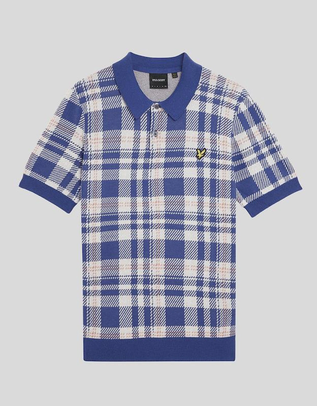 Tartan Knitted Polo Shirt