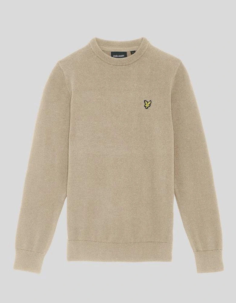 Kids Cotton Crew Neck Jumper