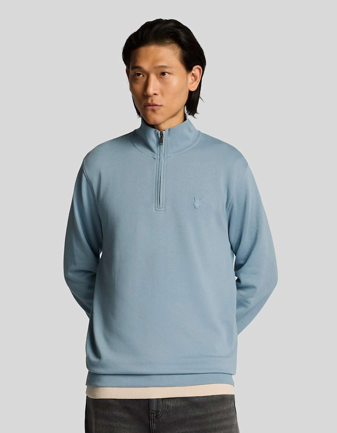 Lyle And Scott Men's Superfine 1/4 Zip Sweatshirt - Size: XXL