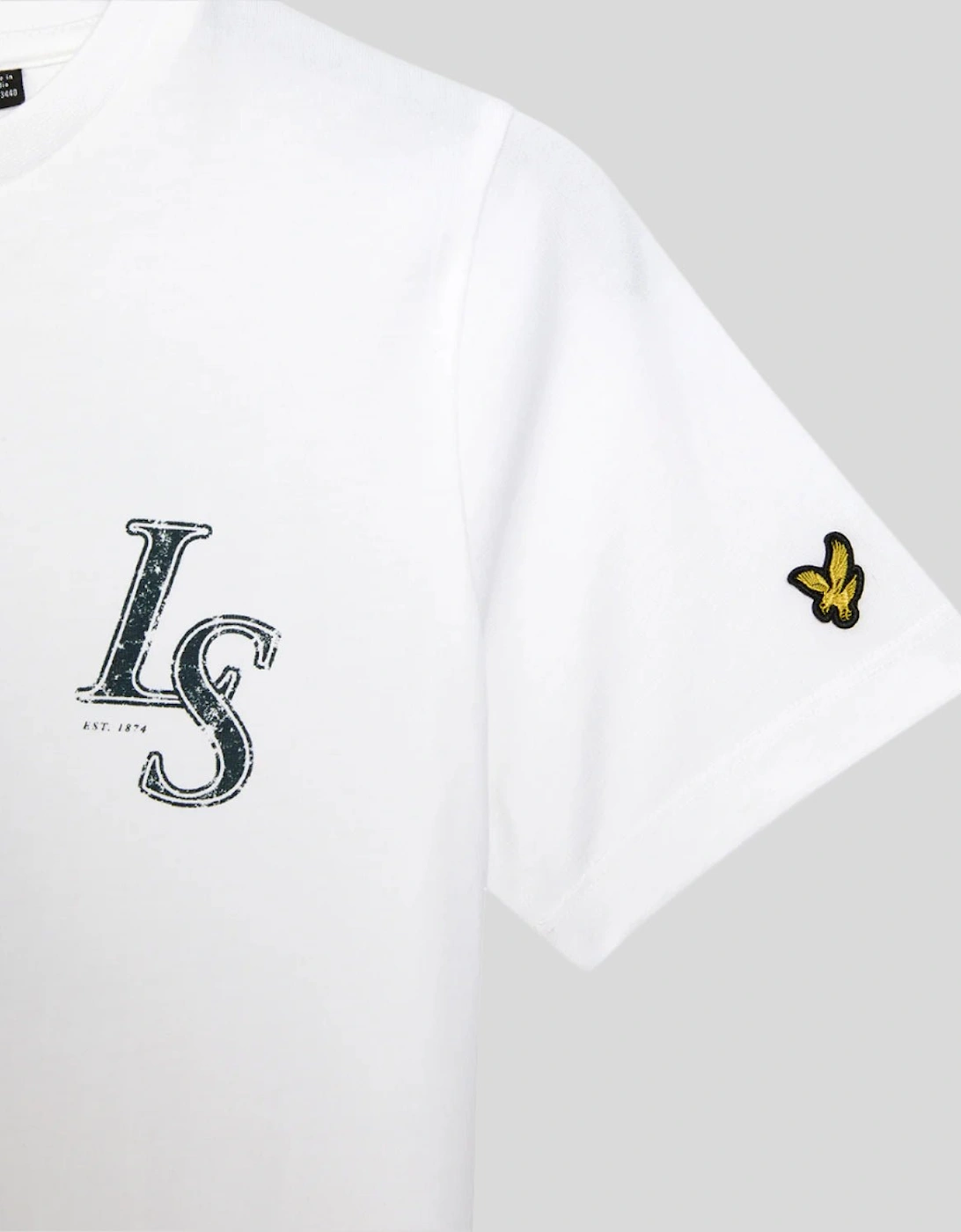 Kids L&S Monogram Print T-Shirt