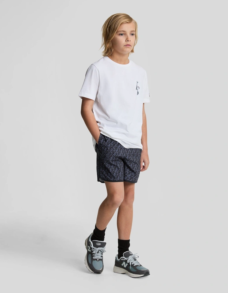 Kids Monogram Board Shorts