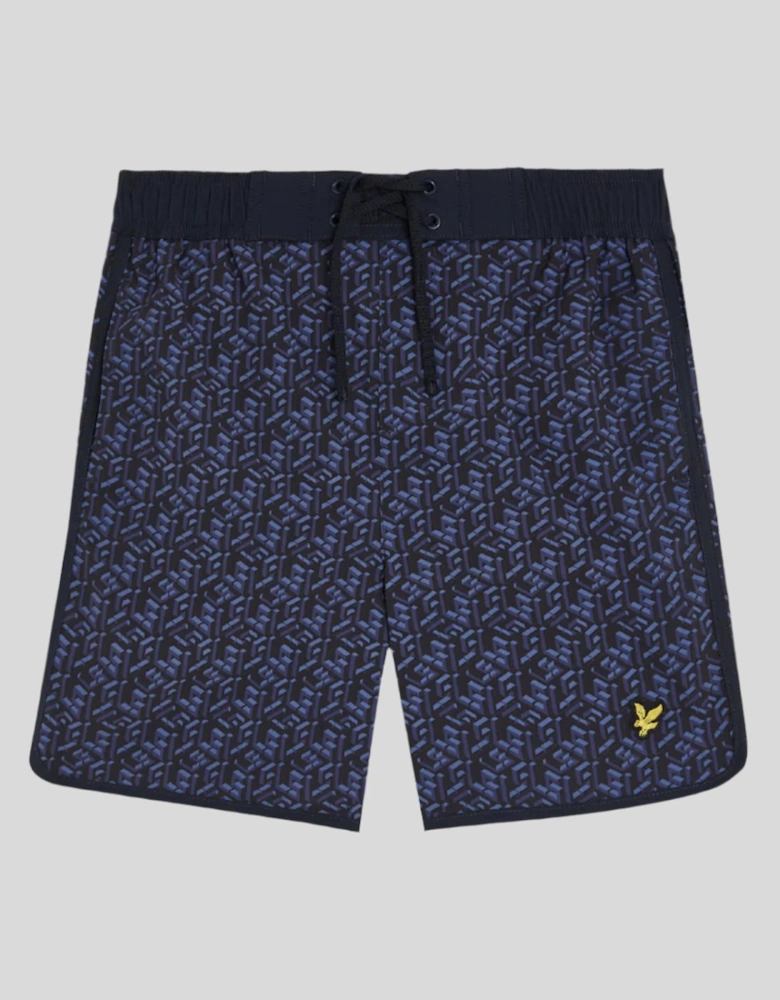 Kids Monogram Board Shorts