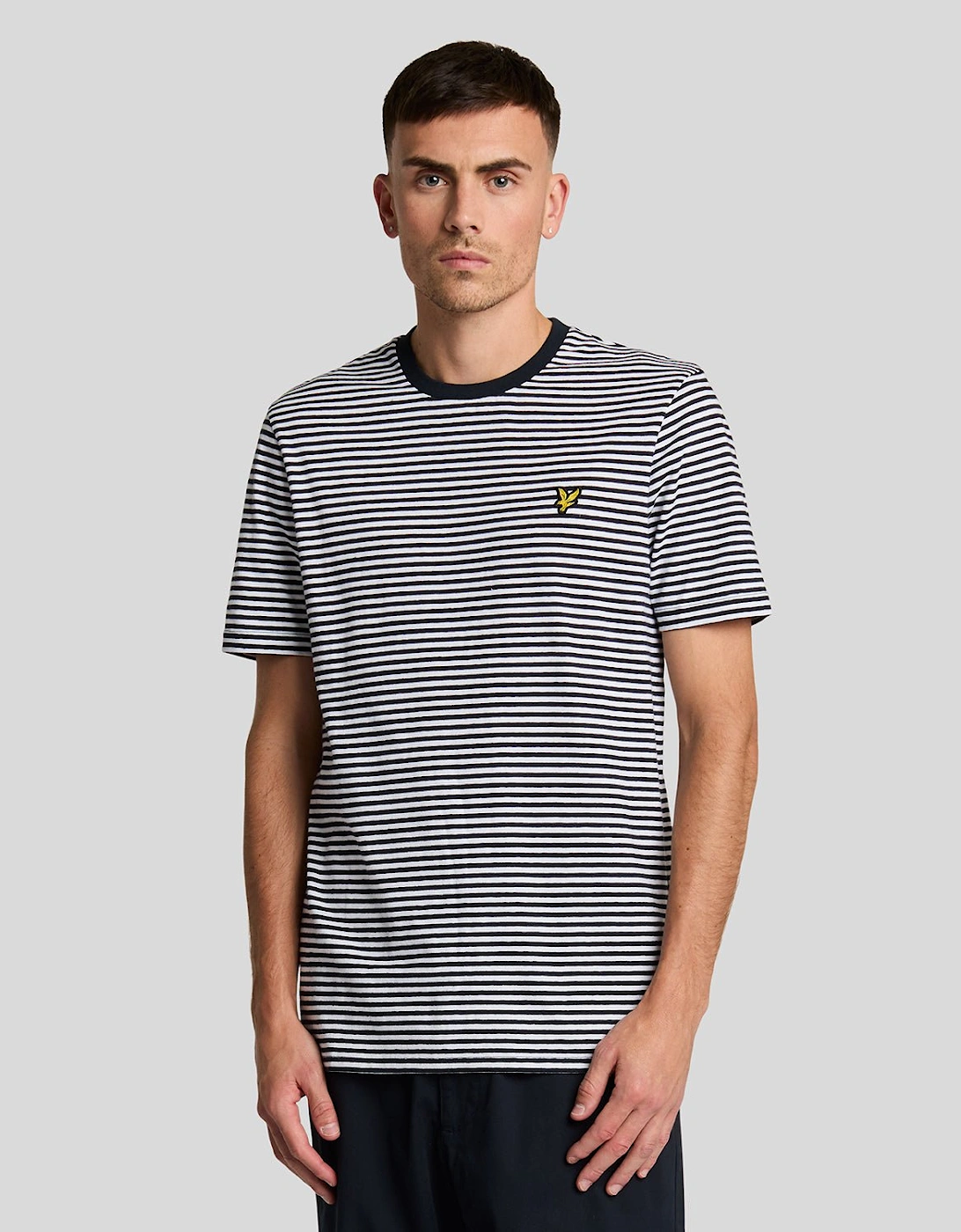 Linen Blend Breton Stripe T-Shirt, 5 of 4