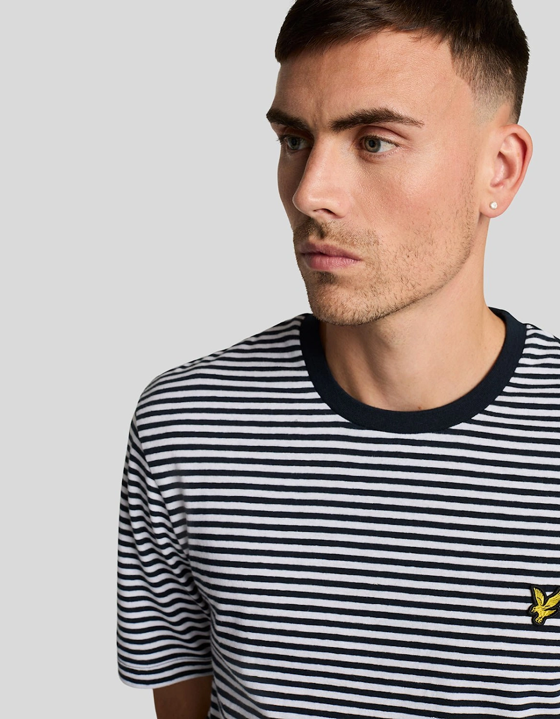 Linen Blend Breton Stripe T-Shirt