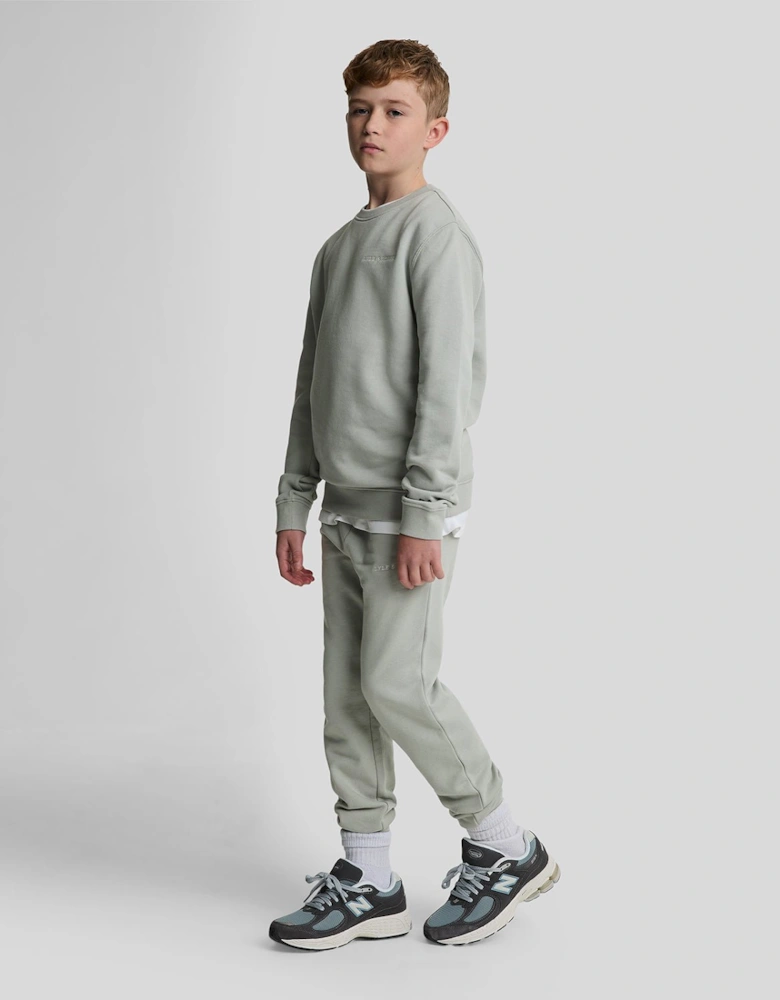 Kids Script Embroidered Joggers