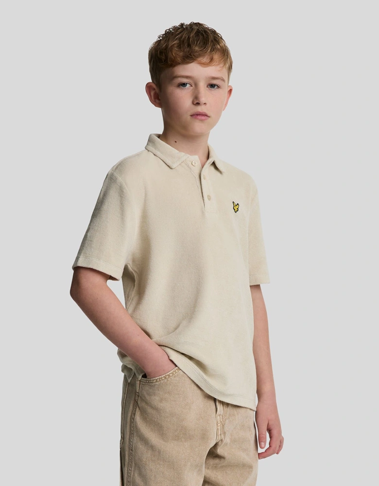 Kids Towelling Polo Shirt