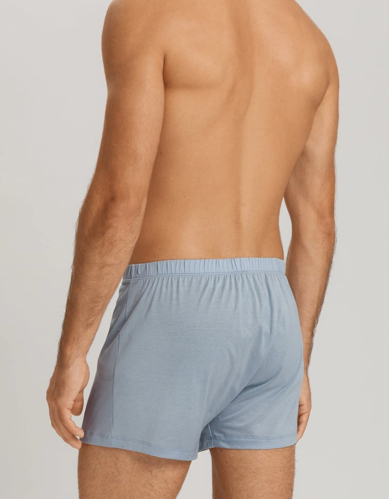 Cotton Sporty Boxer Shorts, Sea Breeze