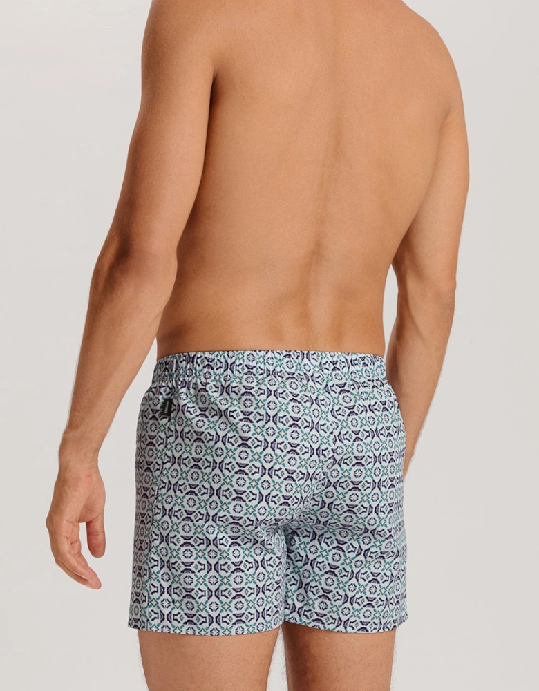 Fancy Woven Boxer Shorts, Tinted Mosaic