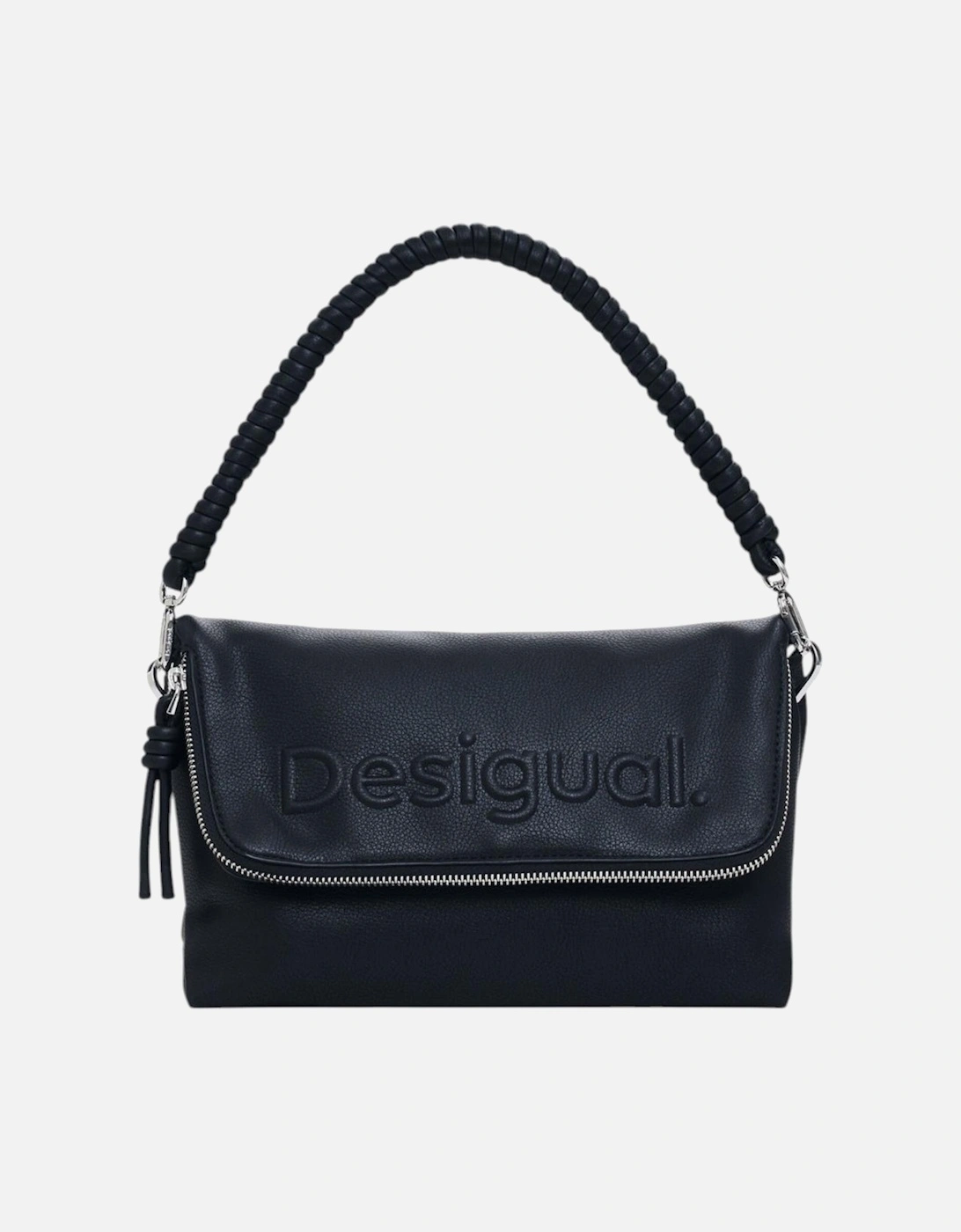 Handbag with Zip and Shoulder Strap Women - Black Bags