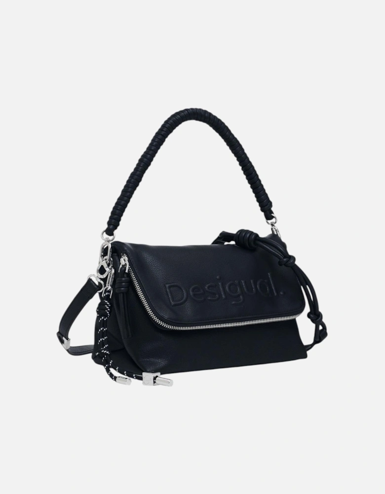 Handbag with Zip and Shoulder Strap Women - Black Bags