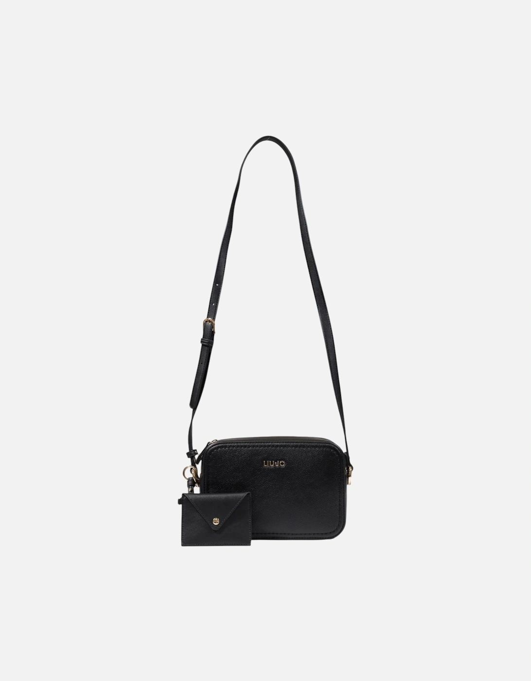 Shoulder Bag with Zip Fastening Women - Black, 4 of 3