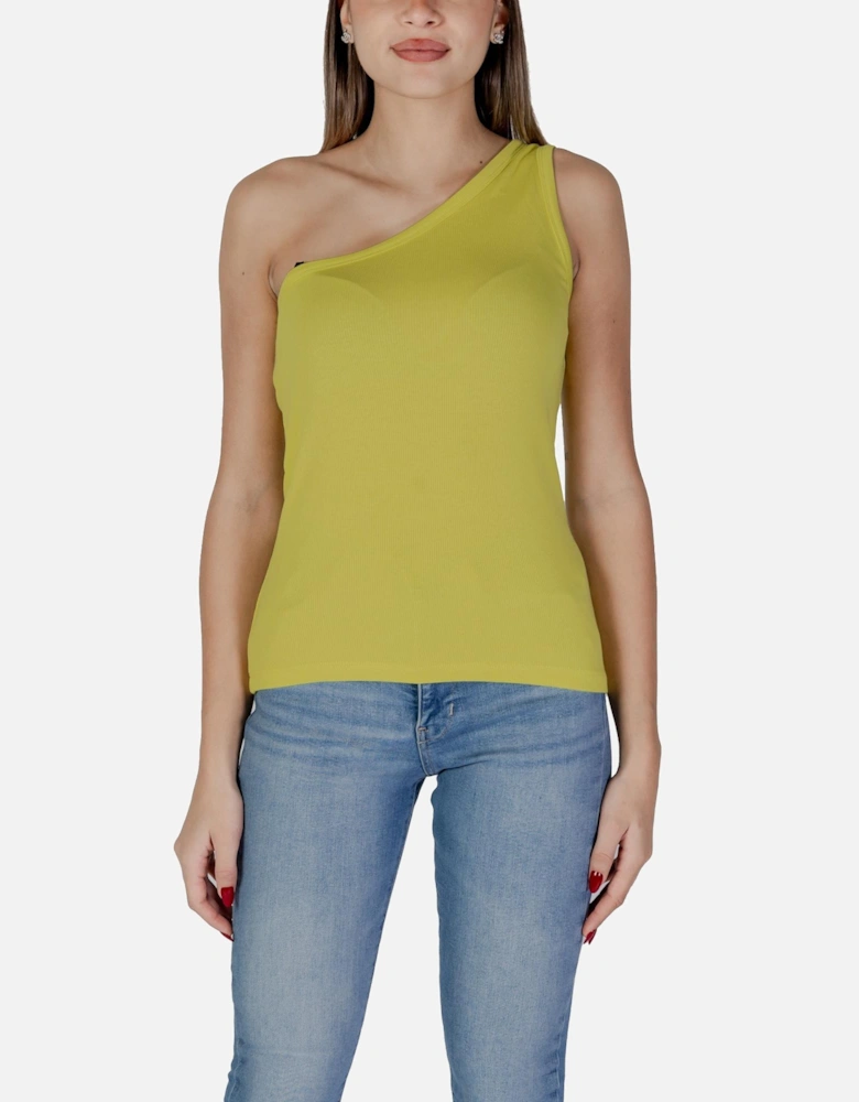 Plain Slip-On Tank Top Women - Yellow