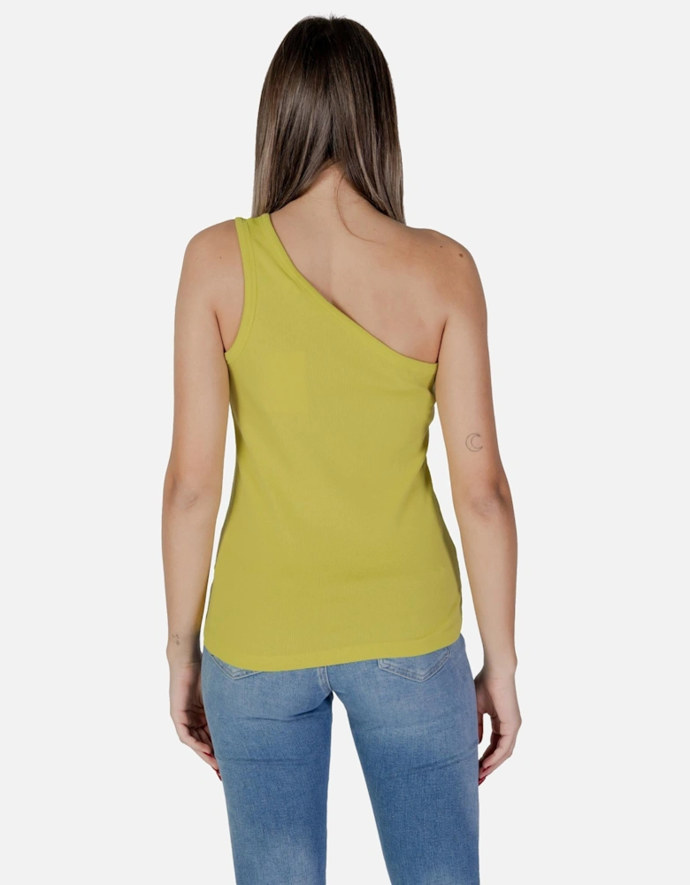 Plain Slip-On Tank Top Women - Yellow