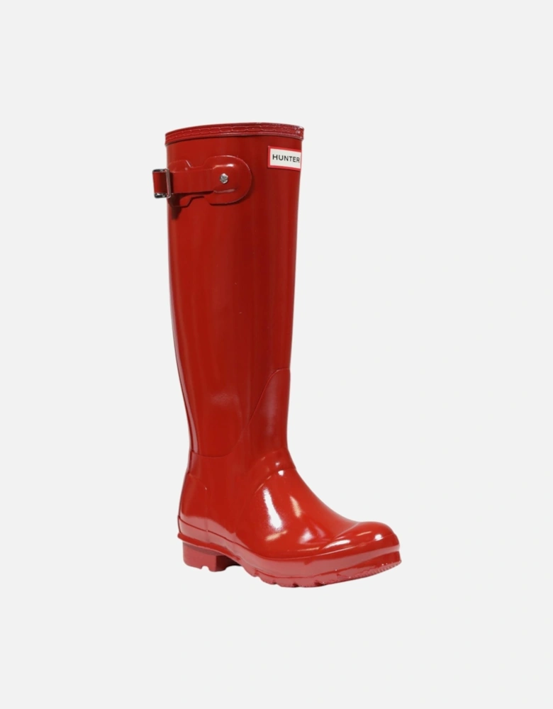 Waterproof Rubber Ankle Boots Women - Red