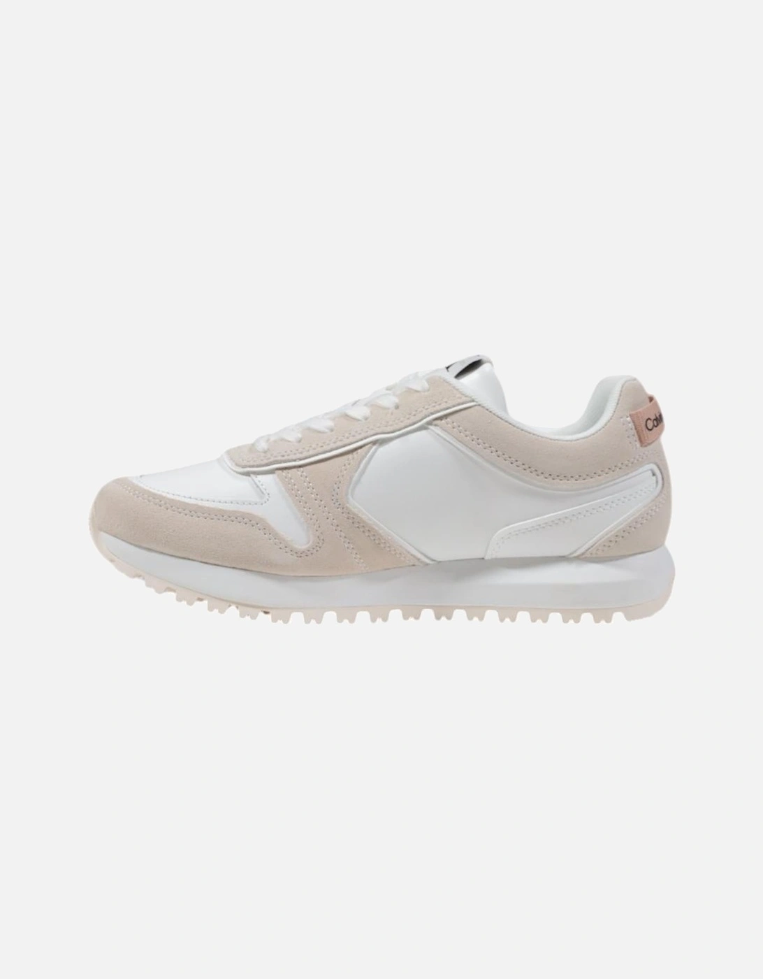 Rubber Sole Leather Lined Sneakers Women - White