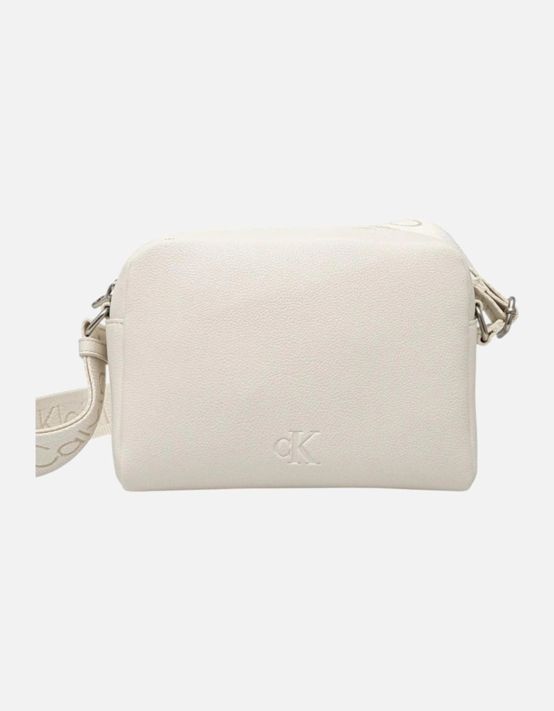 Handbag with Zip and Shoulder Strap Women - White Bags