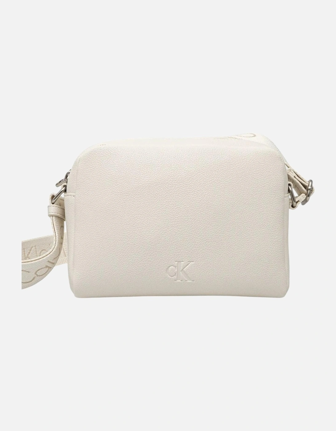 Handbag with Zip and Shoulder Strap Women - White Bags, 4 of 3