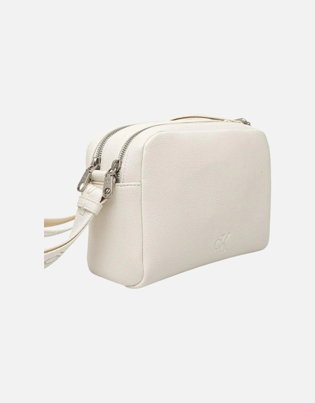 Handbag with Zip and Shoulder Strap Women - White Bags