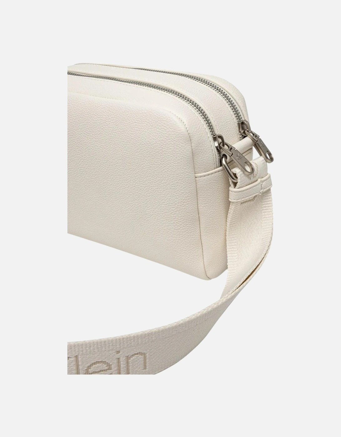 Handbag with Zip and Shoulder Strap Women - White Bags