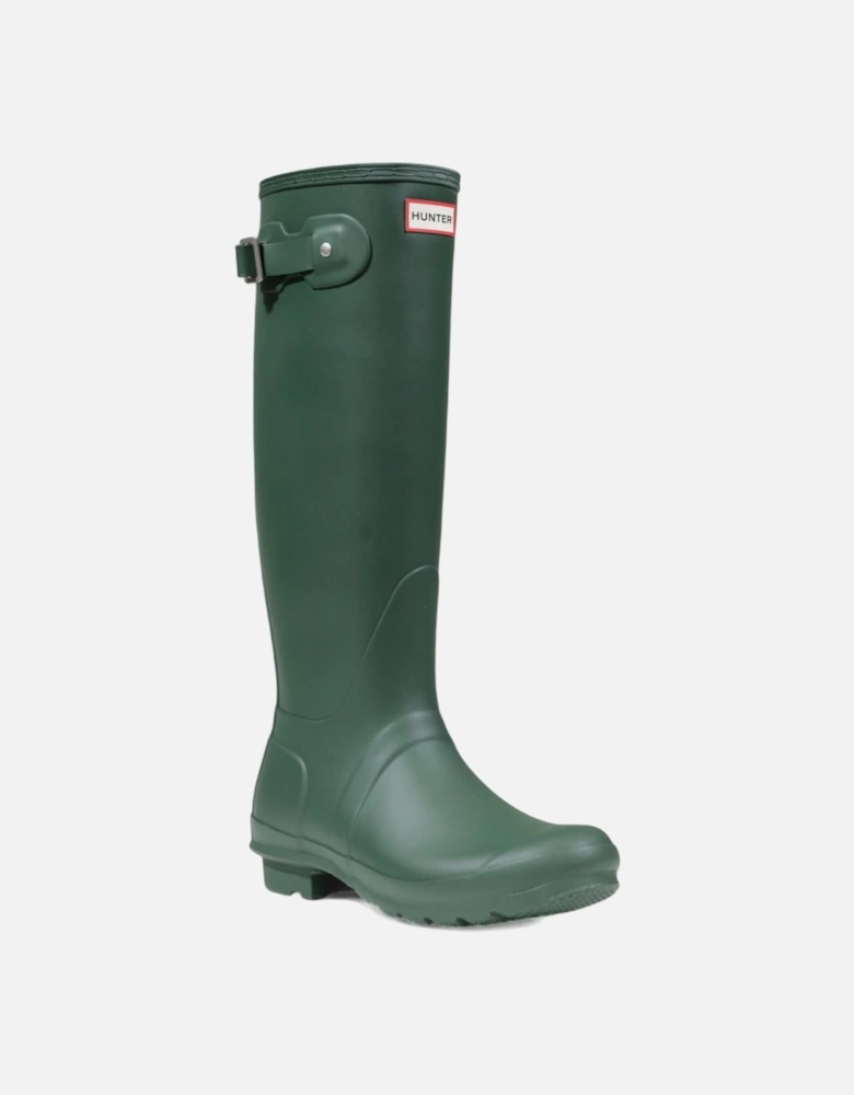 Ankle Rubber Sole Plain Boots Women - Green