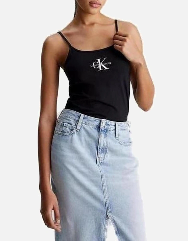 Printed Black Womens Tank Top