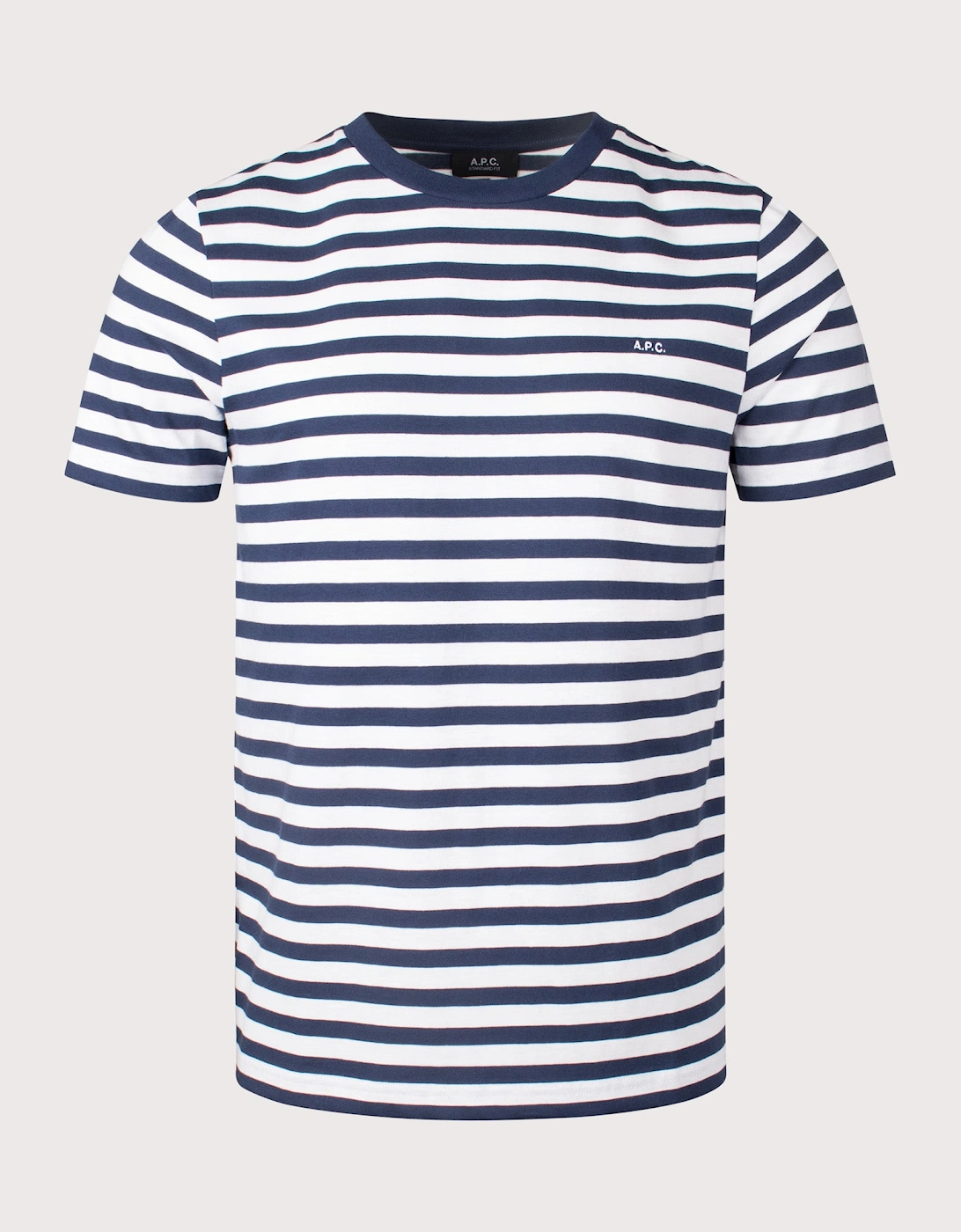 Relaxed Fit APC Embroidered Striped T-Shirt, 4 of 3