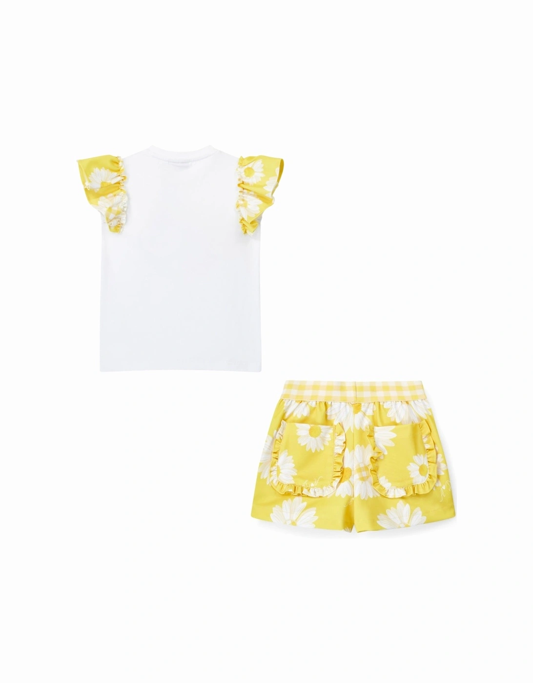 A DEE DAISY DREAMER DOROTHEA DAISY SHORT SET 2514 - BRIGHT WHITE