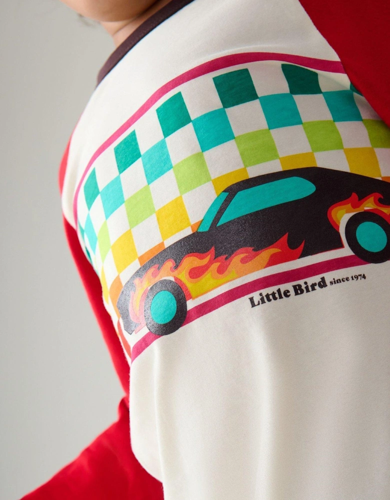 Racing Car Long Sleeve T-Shirt - Red