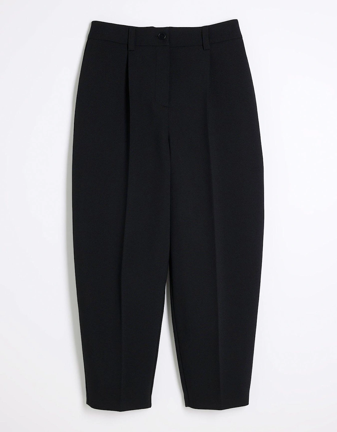Slim Barrel Leg Trouser - Black