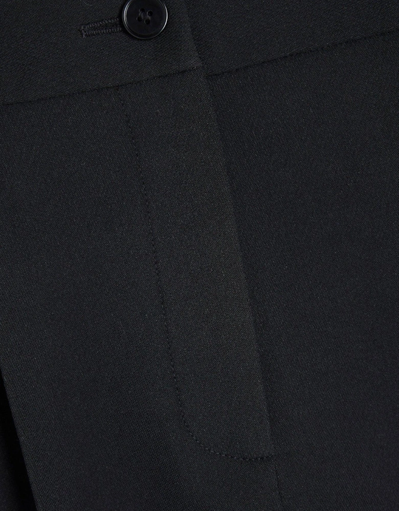 Slim Barrel Leg Trouser - Black