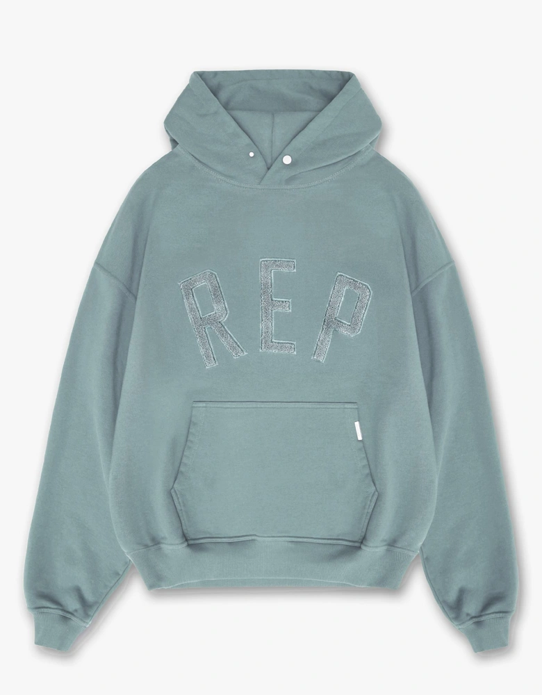 Oversized Fit Rep Applique Hoodie