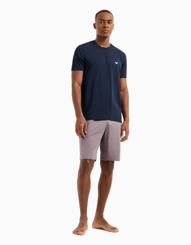 Endurance Short Pyjama Set, Armani Blue/Shark