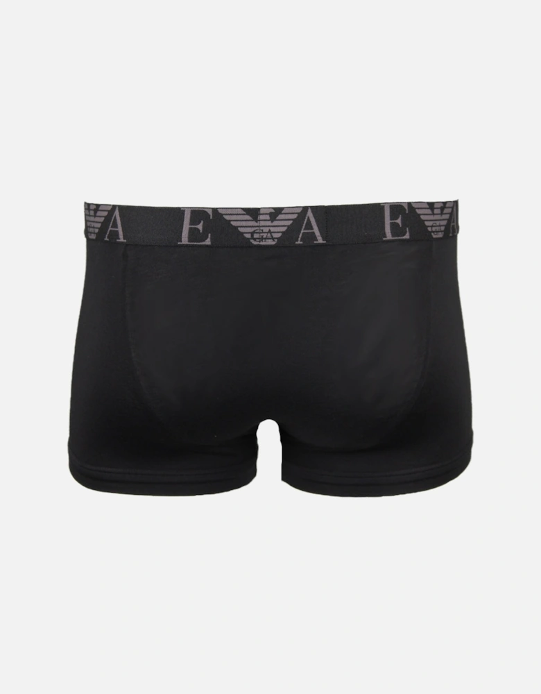 3-Pack Bold Monogram Boxer Trunks, Black