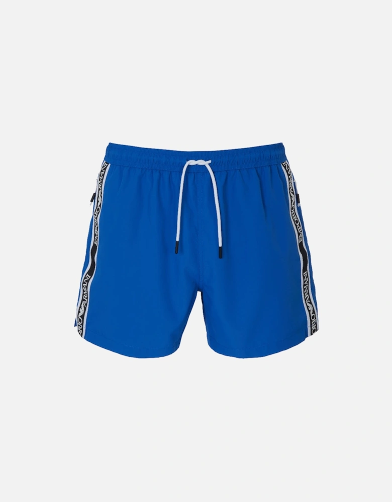 Logo Tape Swim Shorts, Ultramarine