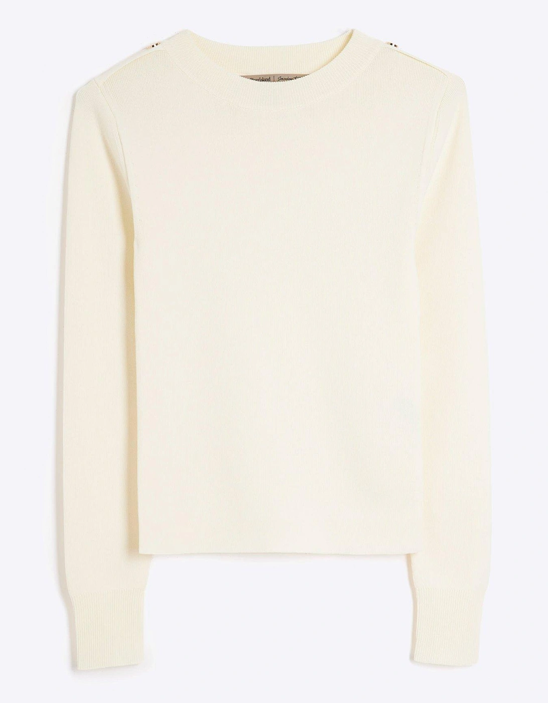 Long Sleeve Bodyfit Top - Cream