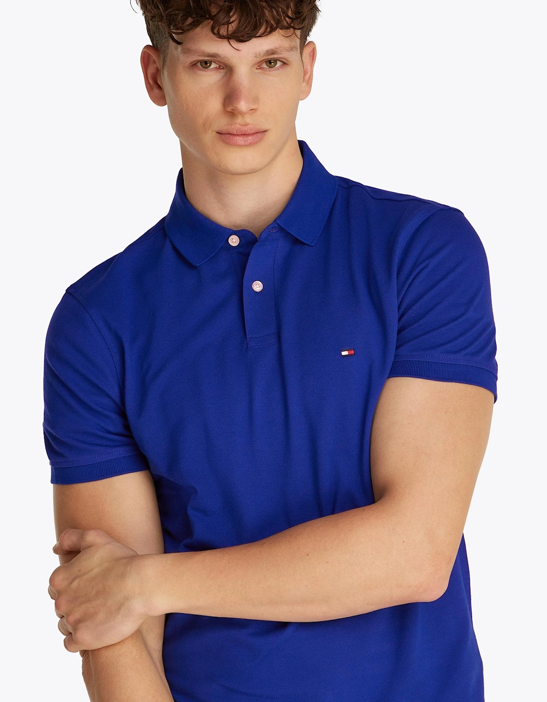 Tommy Hilfiger Men's Blue Core 1985 Regular Polo Shirt - - : 38/Regular M