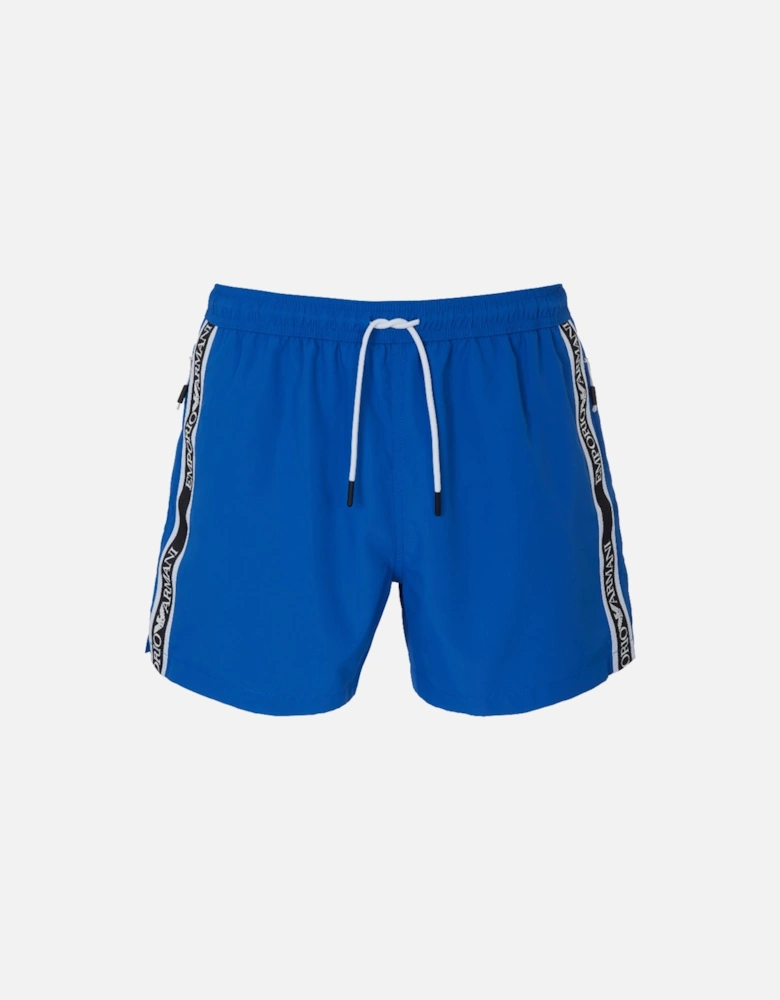 Logo Tape Swim Shorts, Ultramarine