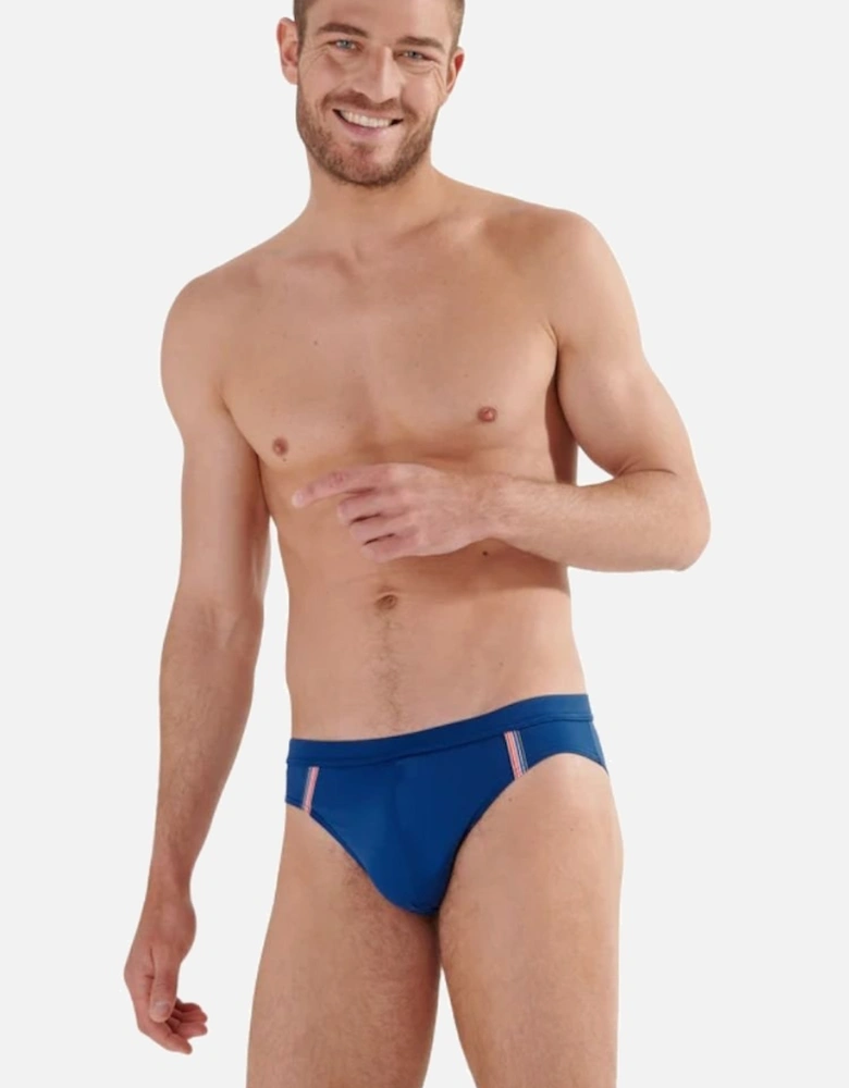 Nautical Cup Swim Mini Briefs, Navy